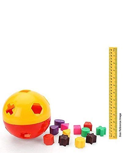 RELOSTA Educational Puzzle Ball for Kids 2 in 1. Let Them Learn time with Shapes,Multicolor