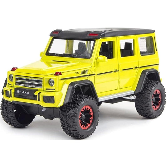 RELOSTA Model G Wagon 4X4 Die Cast Metal Car 124 Diecast Metal Car with Light Sound Openable Door Pullback Toy Car for Kids Best Gifts Toys for Boys