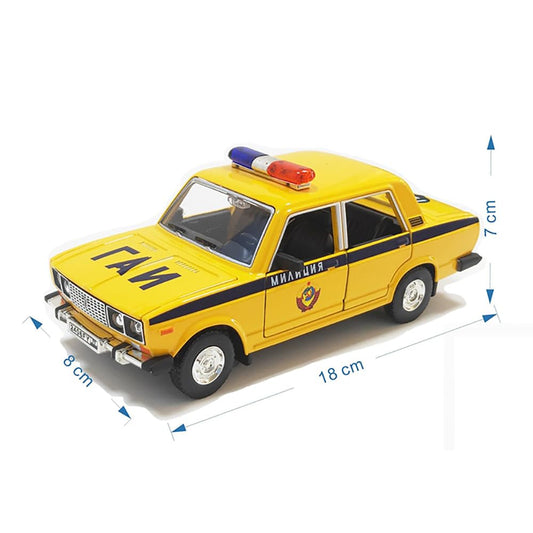 RELOSTA 1:24 Scale Police Toy Car Die Cast Metal Car Police Jeep Diecast Metal Car Model Car for Kids Light Sound Pullback with Openable 6 Doors