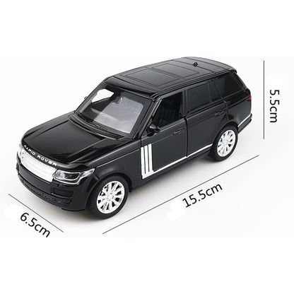 RELOSTA  132 Range Rover Diecast Metal Car Die Cast Metal Car Scale Model Alloy with Openable Door Light Sound Pullback Toy Car for Kids Best Gifts Toys for Boys