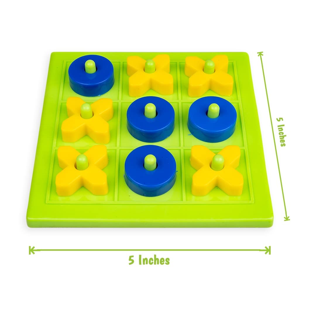 RELOSTA 3D Tic Tac Toe Classic Mind Challenging Cross & Zero Family Board Game for Kids & Adults