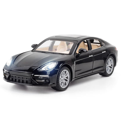 RELOSTA 1:24 Diecast Metal Car Model Panamara Toy Cars For Kids Pull Back Openable Doors With Light Sound|Multicolor