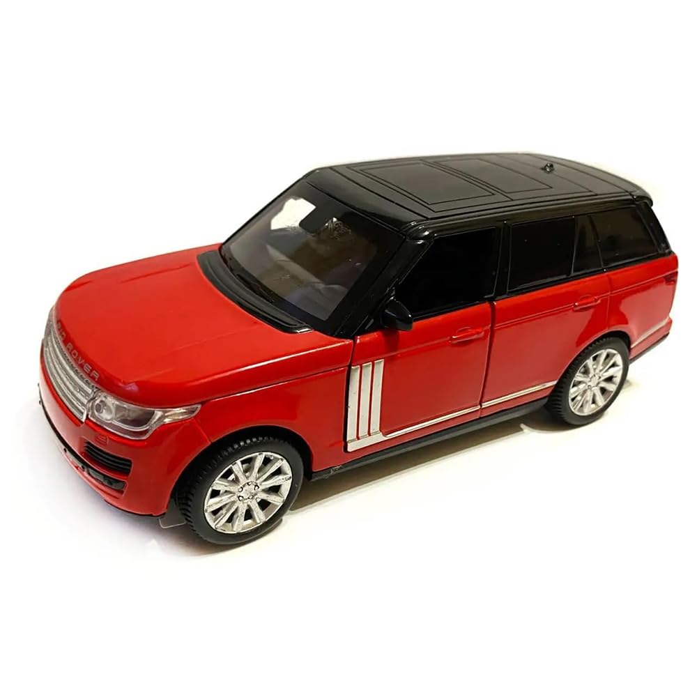 RELOSTA  132 Range Rover Diecast Metal Car Die Cast Metal Car Scale Model Alloy with Openable Door Light Sound Pullback Toy Car for Kids Best Gifts Toys for Boys