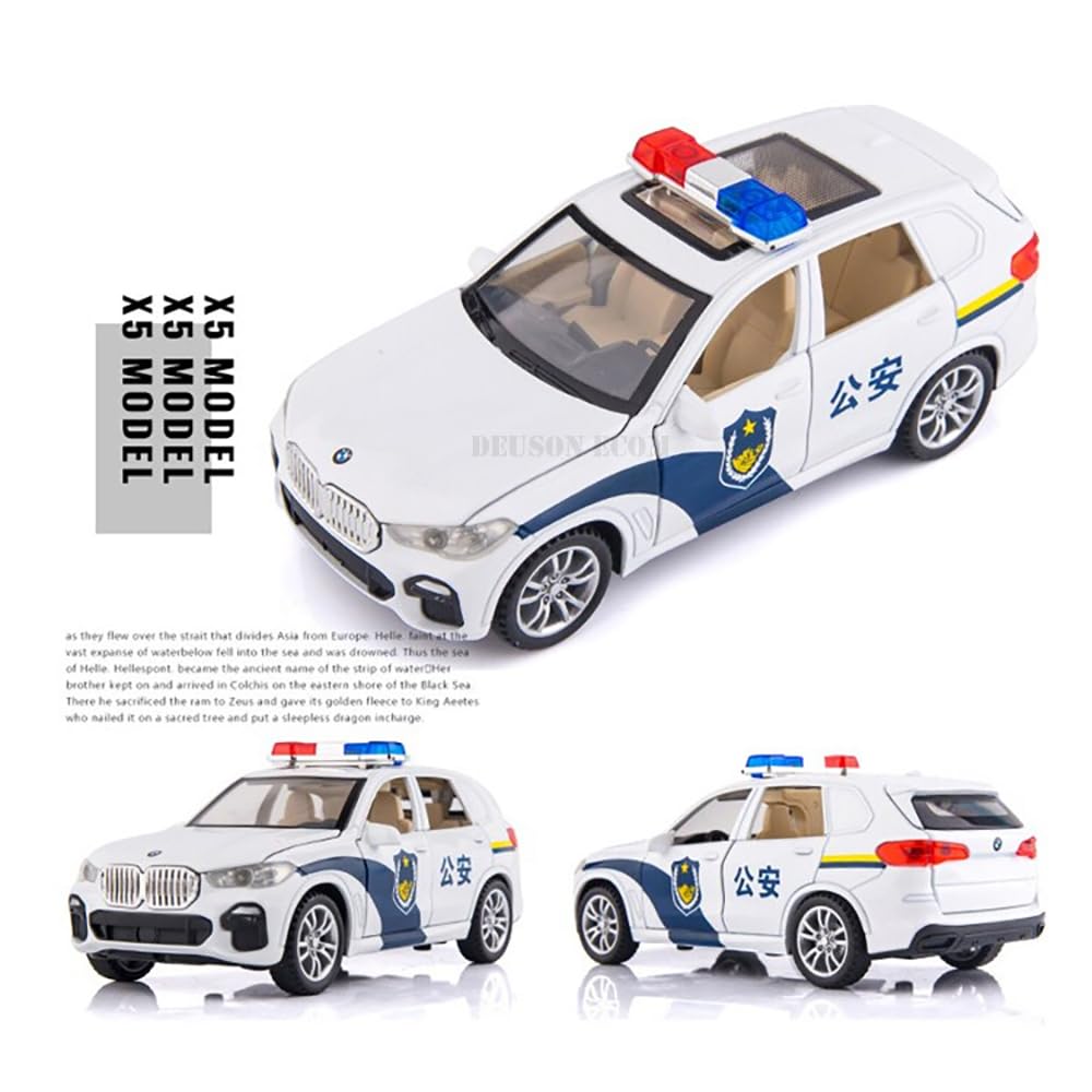 RELOSTA Exclusive Alloy Metal Pull Back Die cast Metal Car 1:32 Police Diecast Pullback Toy car with Openable Doors & Light, Music Toys for Kids