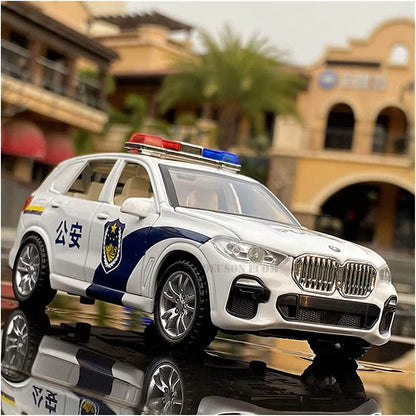 RELOSTA Exclusive Alloy Metal Pull Back Die cast Metal Car 1:32 Police Diecast Pullback Toy car with Openable Doors & Light, Music Toys for Kids