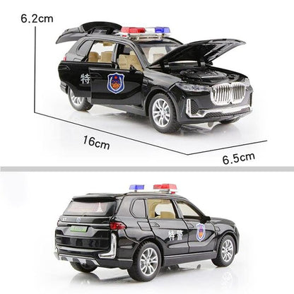 RELOSTA Exclusive Alloy Metal Pull Back Die cast Metal Car 1:32 Police Diecast Pullback Toy car with Openable Doors & Light, Music Toys for Kids