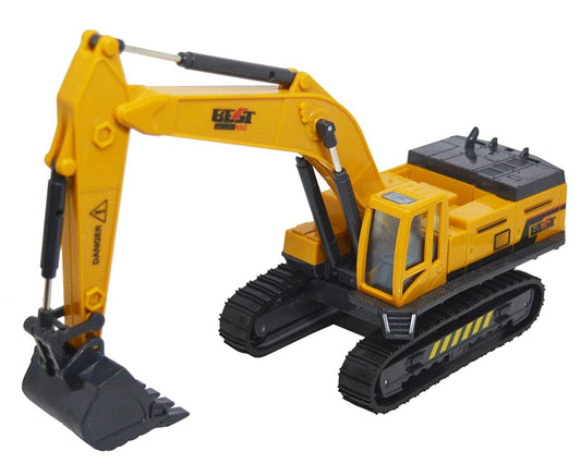 RELOSTA Unbreakable Excavator Toy Construction Long Carne Vehicle For 2 3 4 5 Year Kids Toy Trucks Bulldozer, Yellow