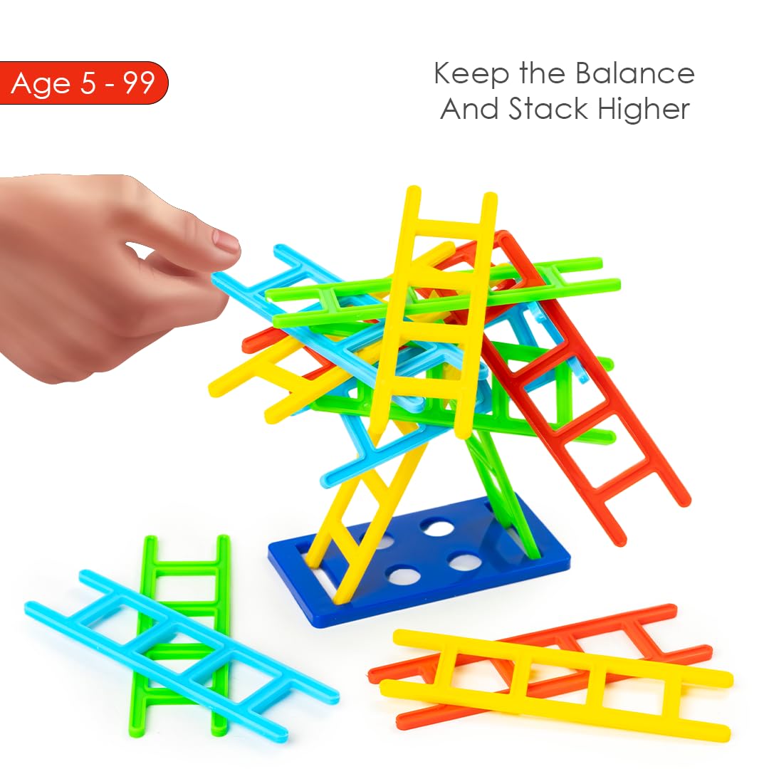 RELOSTA Balance The Ladders Stacking & Balancing Skill Game for Family & Kids 5+ Years