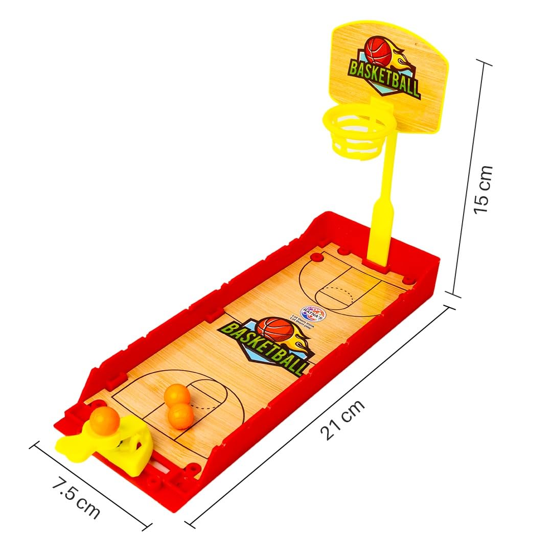 RELOSTA  Basketball Finger Board Game Tabletop & Miniature Gaming Pocket Basketball Set Travelling Toy for Kids 5+ Years