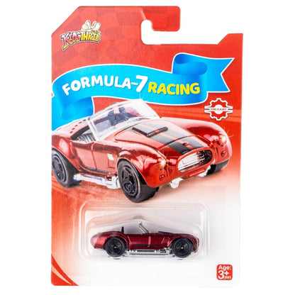 RELOSTA Formula 7 Racing Car Set of 3pcs Multicolor Die Cast Model Toy Vehicle Car for Kids