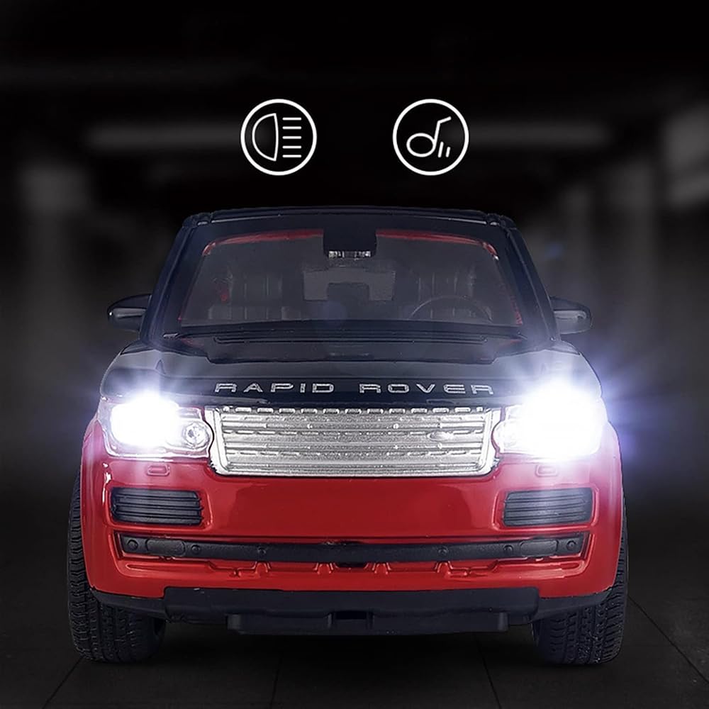 RELOSTA 132 Diecast Metal Car Range Rover Die Cast Metal Car Scale Model Alloy with Openable Door Light Sound Pullback Toy Car for Kids Best Gifts Toys for Boys