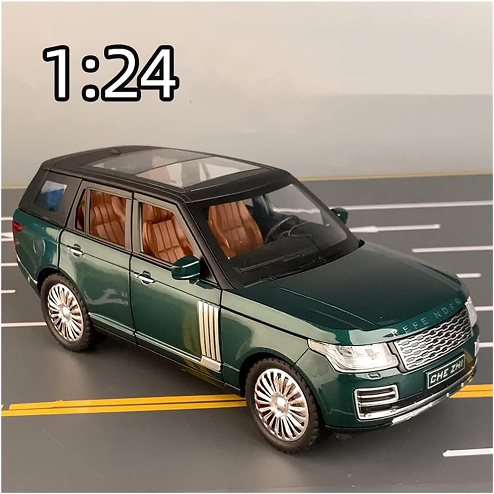 RELOSTA Exclusive Alloy Metal Pull Back Die Cast Metal Car 1:24 Refender Diecast Pullback Toy Car With Openable Doors&Light,Music Toys For Kids,Multi