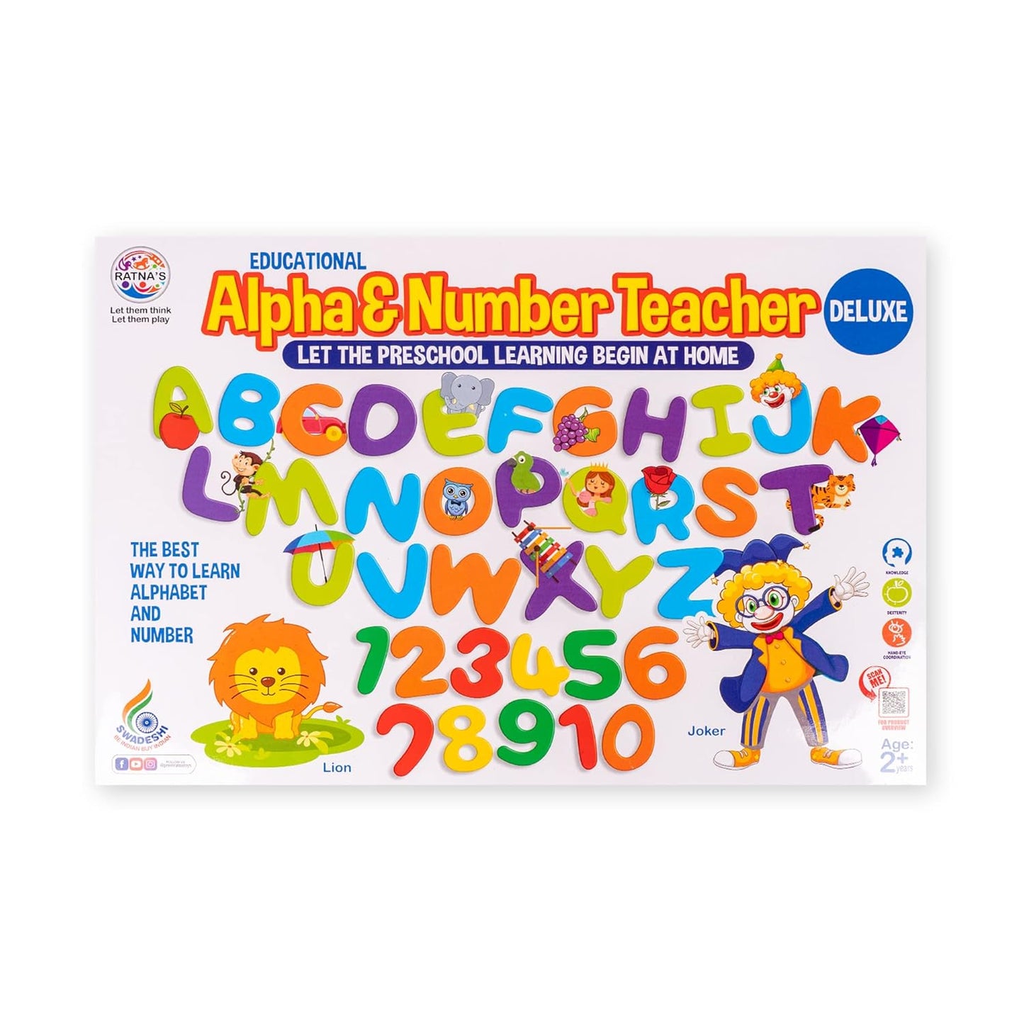 RELOSTA  Educational Alpha & Number Teacher Deluxe