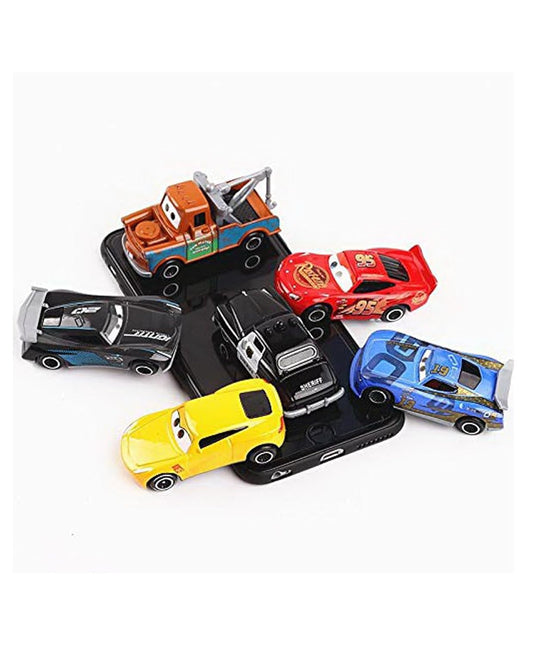 Mini Metal Die-Cast Car Set of 6 | High-Speed Free Wheel Vehicles | Unbreakable Racing Cars for Kids | Movie-Inspired Toy Cars for Exciting Playtime Adventures | Small Compact Design