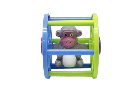 RELOSTA Rolling Monkey for Infants. Roll it Ahead and it Will Come Back to You.