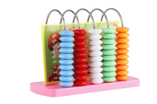 RELOSTA  Educational Abacus Junior for Kids to Learn to Count, Add & Subtract with Colourful Beads