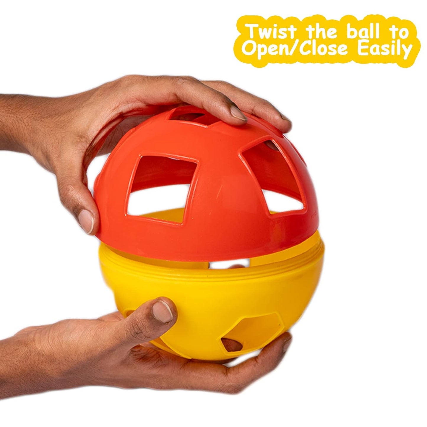 RELOSTA Educational Puzzle Ball for Kids 2 in 1. Let Them Learn time with Shapes,Multicolor