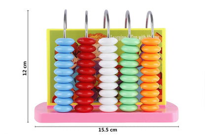 RELOSTA  Educational Abacus Junior for Kids to Learn to Count, Add & Subtract with Colourful Beads