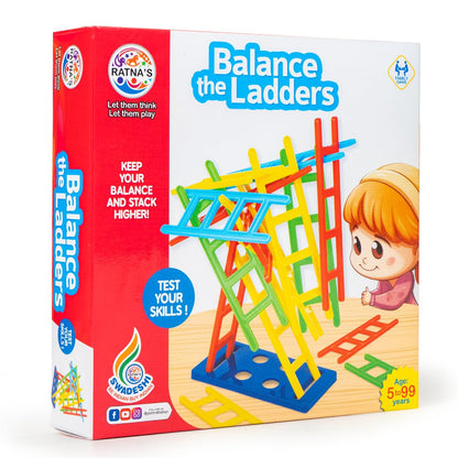 RELOSTA Balance The Ladders Stacking & Balancing Skill Game for Family & Kids 5+ Years