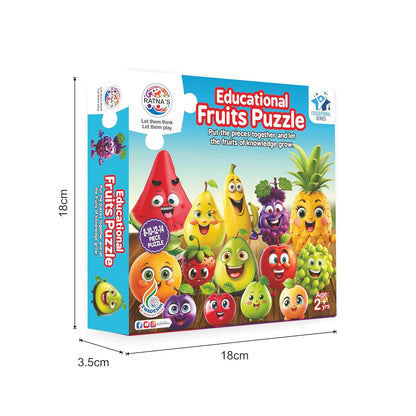 RELOSTA Educational Fruit Jigsaw Puzzle for Kids to Enhance Their Knowledge about Fruit and Teach your Kids about Fruits