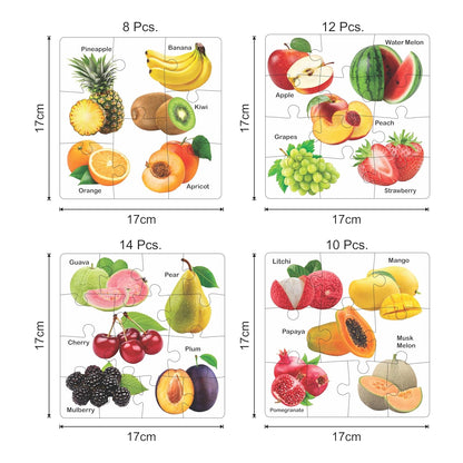 RELOSTA Educational Fruit Jigsaw Puzzle for Kids to Enhance Their Knowledge about Fruit and Teach your Kids about Fruits