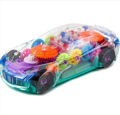 RELOSTA Cable World® 3D Car with 360 Degree Rotation, Gear Simulation Mechanical Car, Sound & Light Toys for Kids Boys & Girls (Multi Color) (Multi Design)