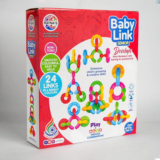 RELOSTA Baby Link Senior | Interlocking Educational Blocks for Kids 12 Months +