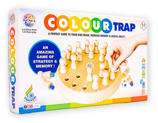 RELOSTA Colour Trap Strategy & Memory Game for Kids, Memory Matchstick Chess Game for Boys & Girls Age 3 and Up Multicolor