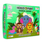 RELOSTA Mould and Paint Animal Safari DIY Kit, Create Adorable Fridge Magnets & Badges, 6 Moulds with Plaster, Art and Craft Kit for Ages 5+