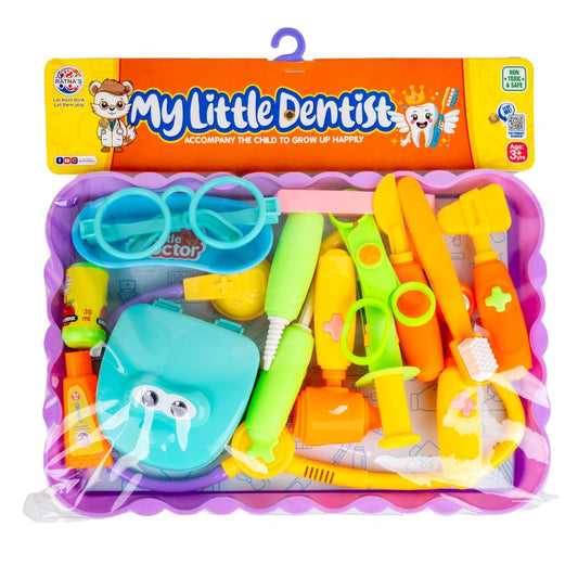 RELOSTA  My Little Dentist Play Set for Kids with 17 Instruments & Accessories, Doctor Set for Kids Pretend Play Toys | A Perfect Role Play Toys for Kids 3+ Years