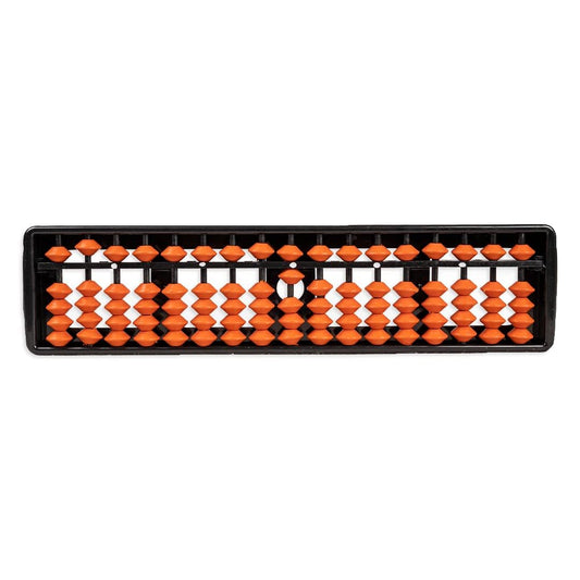 RELOSTA Educational Abacus 17 Rod Brown Color Abacus Tool for Kids to Enhance Their Counting Skills and Mathematics Multicolor